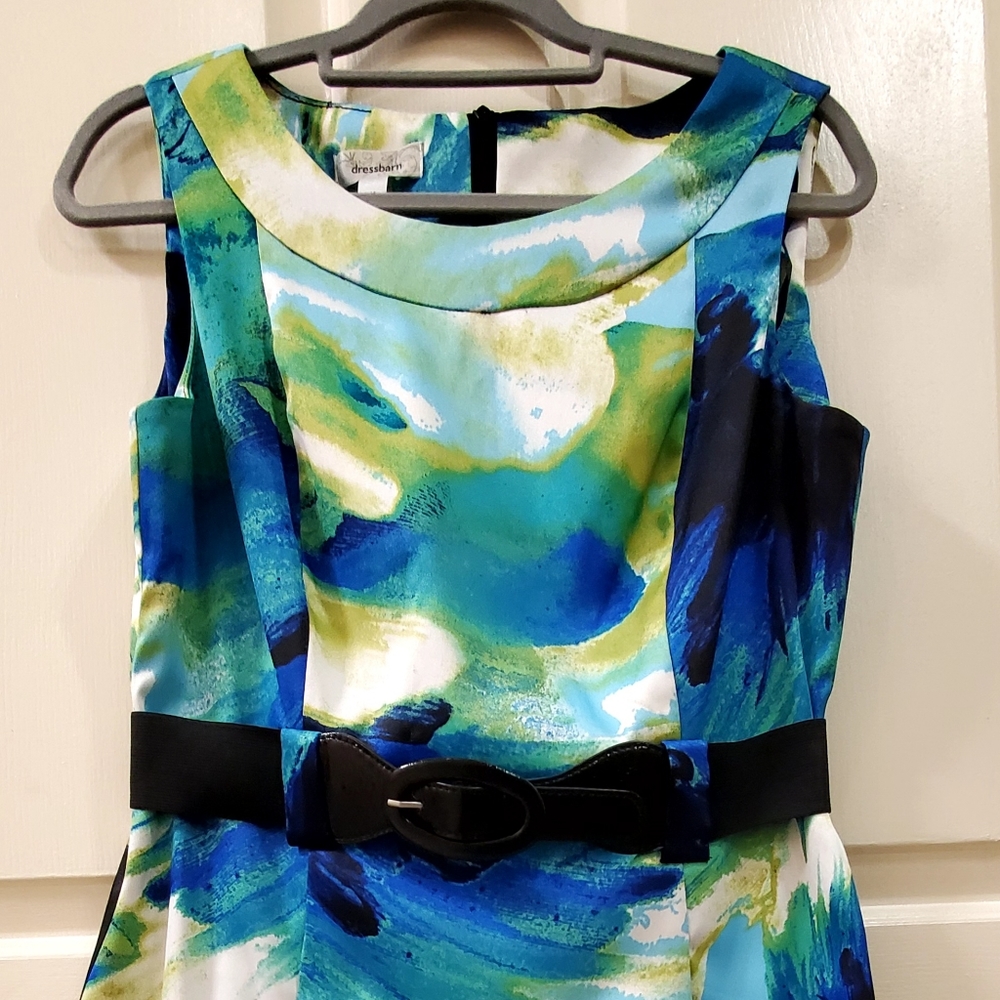 Dressbarn Women's Floral Dress with Belt